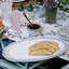 Sitio Stripe 15" Hostess Tray - Delft Blue