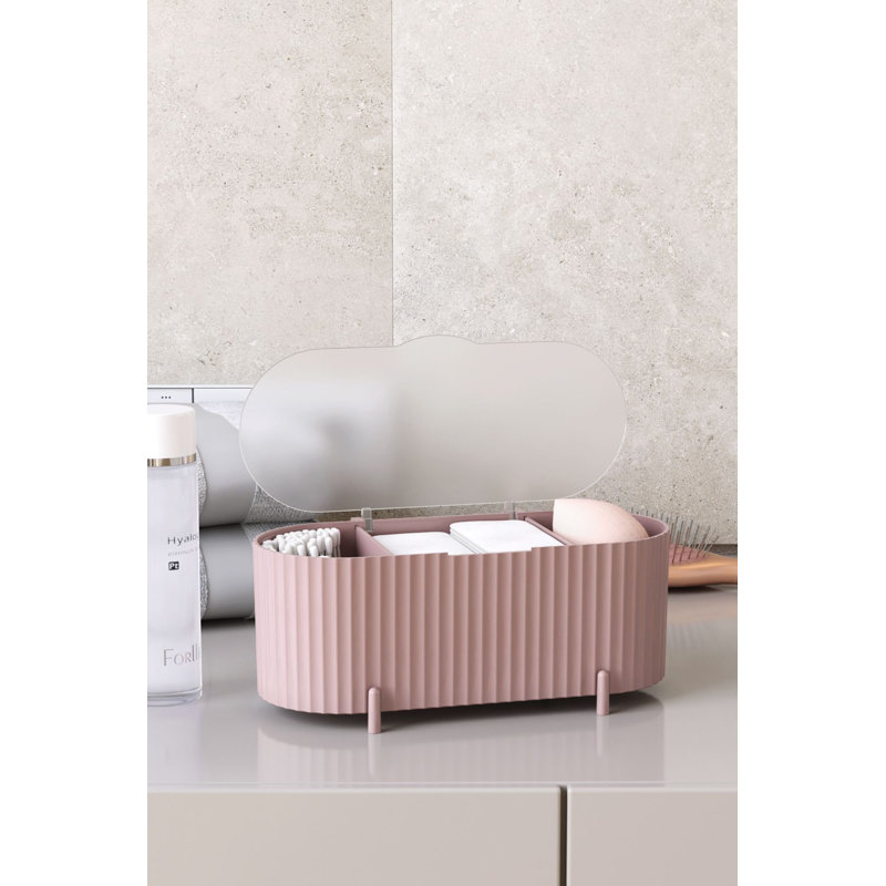 Ensemble de rangement pour maquillage (4 pièces), Rose