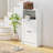 Shoe Storage Cabinet With Open Compartment And 2 Flip Drawers