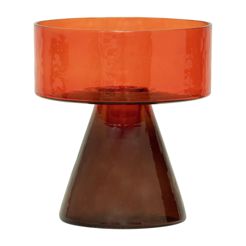 Photophore en verre 5,655 po, Rouge