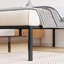 Structure de lit simple en métal avec joints de matelas, conception de plateforme, rangement sous le lit, robuste, facile à assembler