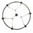 6 - Light Dimmable Wagon Wheel Chandelier