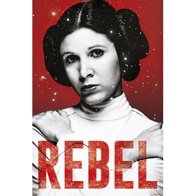  Officially Licensed Princess Leia - Rebel Art Poster - 24 x 36 Inch - Decorative Print - Poster Paper - Ready to Frame