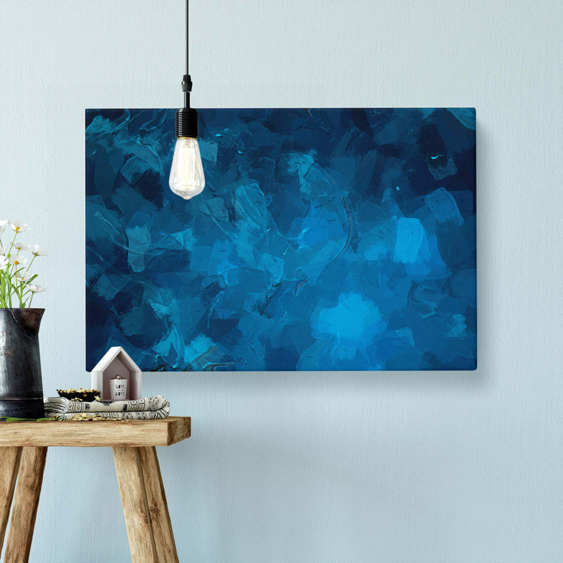 Aquatic Moods in Abstract - Wrapped Canvas, 40cm H x 60cm W x 3cm D