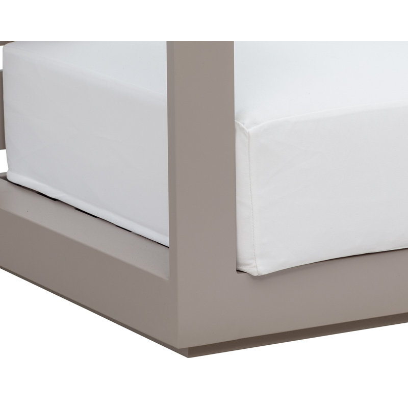 Tavira Outdoor Armchair, White, Beige