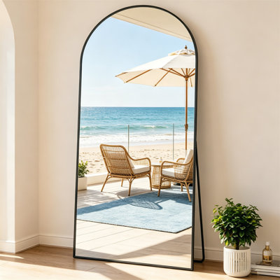 Arched Full-Length Mirror – Premium Aluminum Alloy Frame  Freestanding, Wall-Mounted, Or Leaning