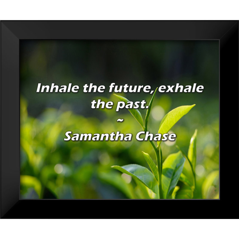 Citation de Samantha Chase: Inspirez le futur, expirez le passé.