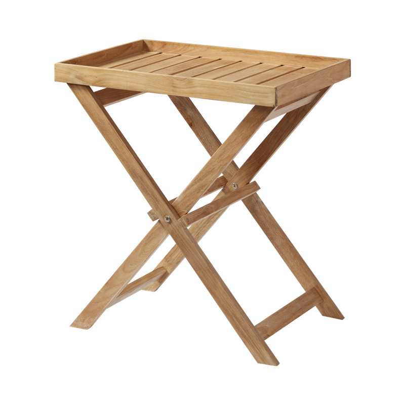 Amarante Solid Wood End Table, Natural Wood