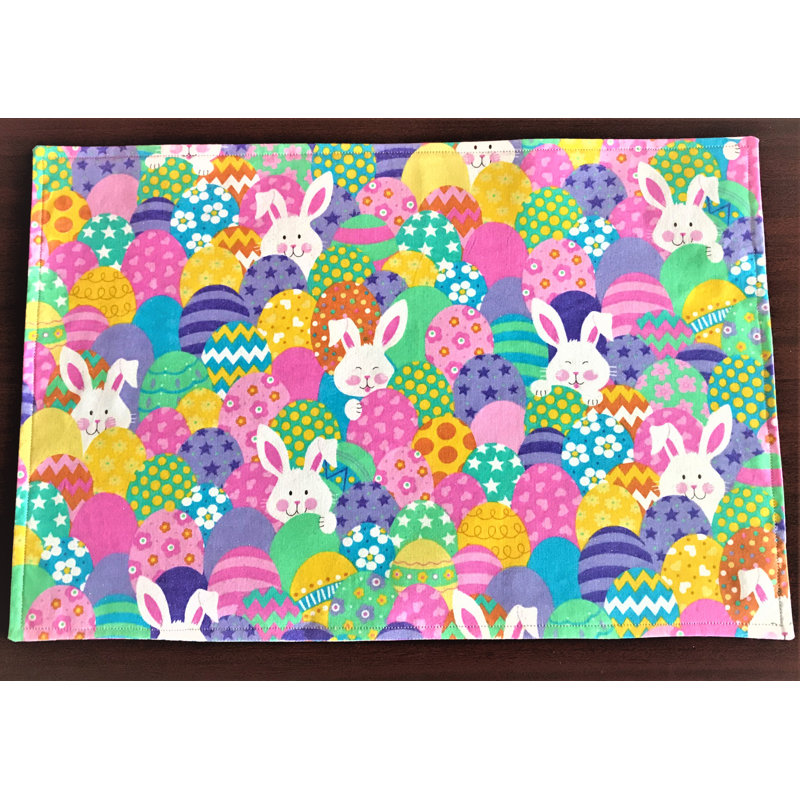 Ensemble de napperons en coton 17,5 "Pâques