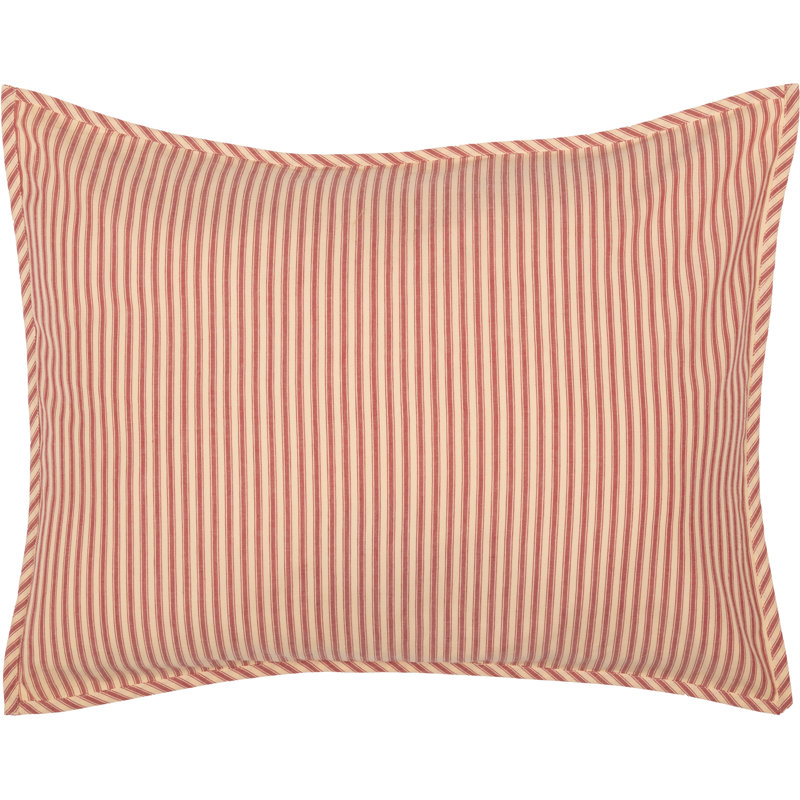 Taie décorative Sawyer Mill, Standard, Rouge champêtre / brun clair