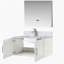 Lavabo de baignoire avec robinet et miroir à DEL-787712771-787712776