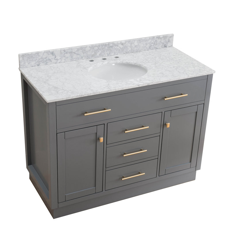 Meuble-lavabo 48 po gris