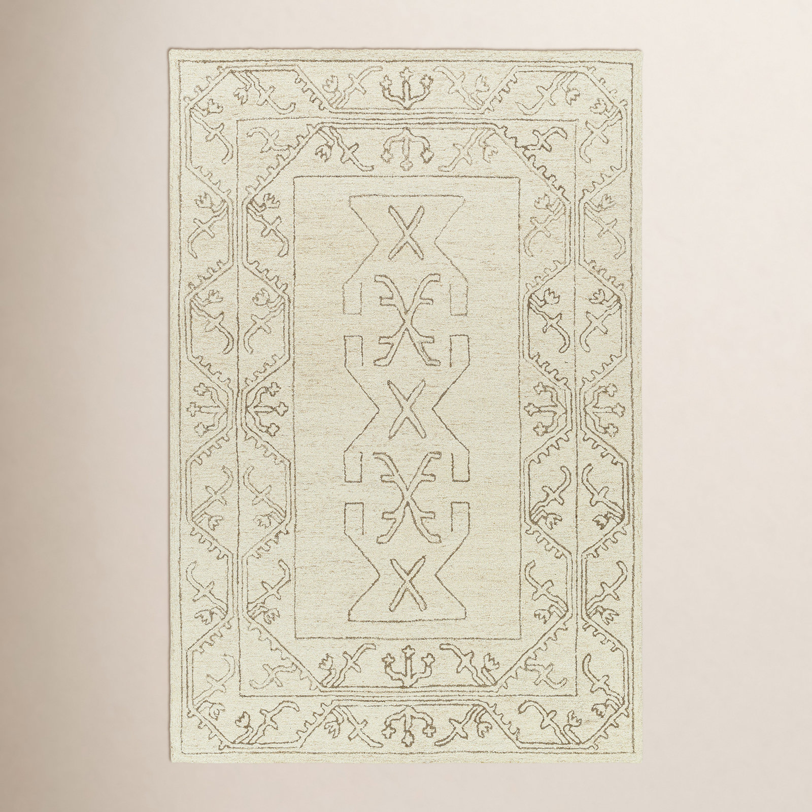 Milada Hand Tufted Wool Rug, Rectangle 8' x 10'