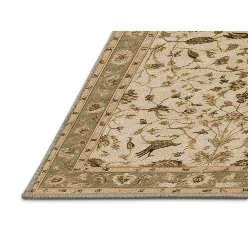 Tapis brun lavable à la machine