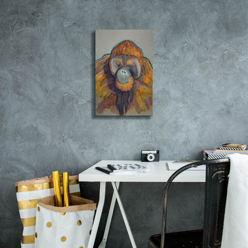 Toile épique «Orang-outan» par Bebe Keith, 12 po x 18 po