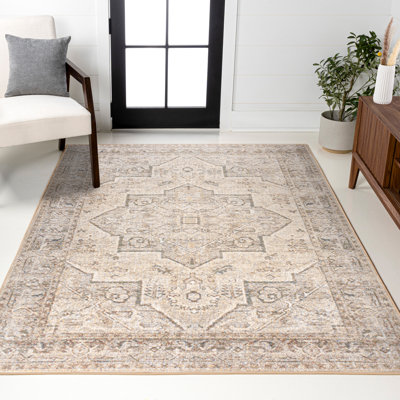 Tapis crème / brun Lynnann