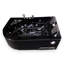 Baignoire tourbillon de coin 67 po x 45 po avec 2 jets et 2 jets noirs NOIR VARADERO