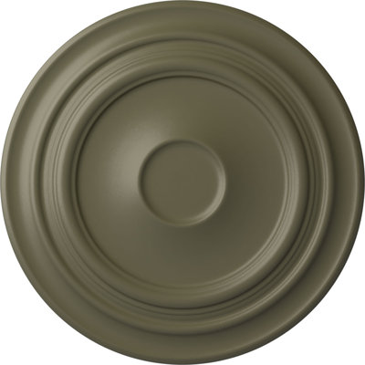 Endurathane Giana Ceiling Medallion, 32 5/8"OD x 1 1/2"P (Fits Canopies up to 7 7/8"), Hand-Painted Spartan Stone Finish