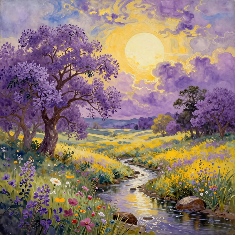 Toile tendue Golden Meadow, 20"W x 20"H x 1.5"D