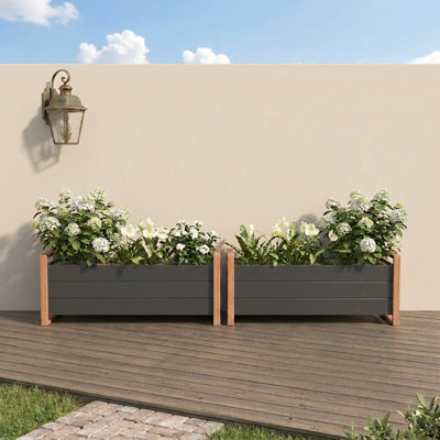 Metal Planter Box, Set Of 2