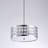 Hermoza Polished Chrome Geometric Design Pendant