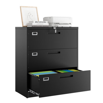 Dianney 3 Drawer Lateral File Cabinet