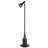 CCT (Color Changing Temperature) 10W Intergrated dimmable LED floor lamp with touch sensor switch and adjustment shade