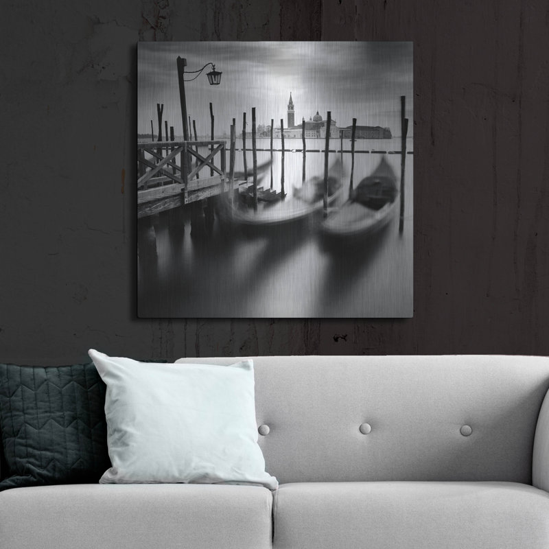 "Venice Gondolas" par Nina Paponcek, H 36 po x l 36 po