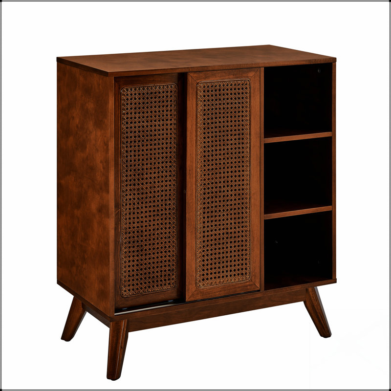 Armoire d'appoint en panneau de fibres à densité moyenne durable avec une superbe peinture, parfaite pour le rangement et rehaussant la décoration intérieure.