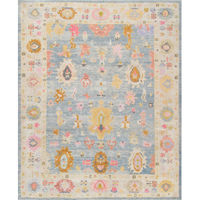 Oushak Hand Knotted Wool Oriental Area Rug