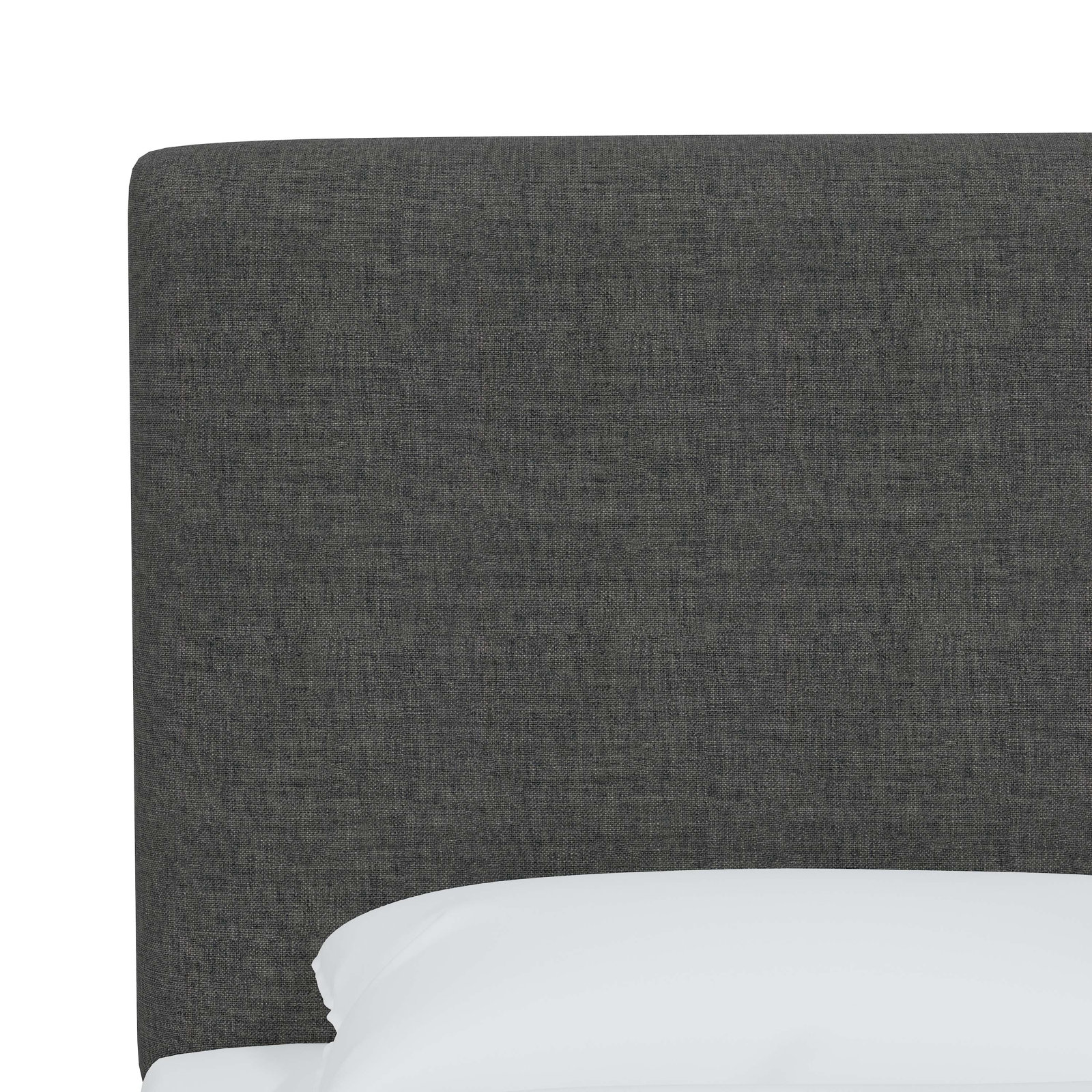 Eisley Pine Headboard, King, Zuma Charcoal Textured Linen