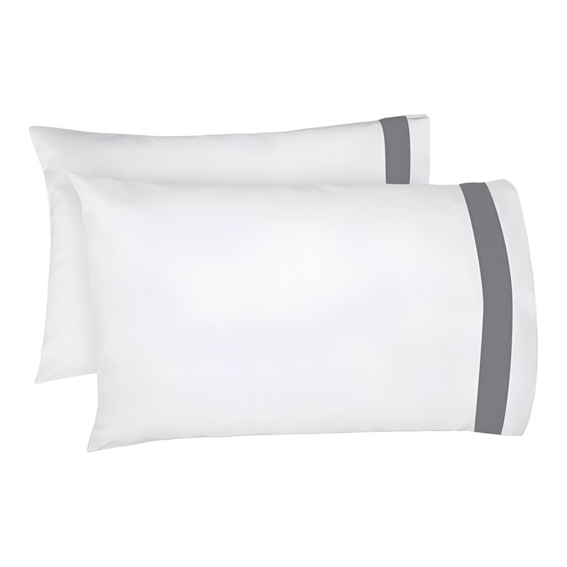 400TC Cotton Sateen Border Frame Cotton 4 Piece Sheet Set Fitted Sheet Fits Upto 16" Deep Pocket, California King Sheet Set