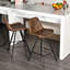 Gully Upholstered Counter Stool with Metal Frame-779683666