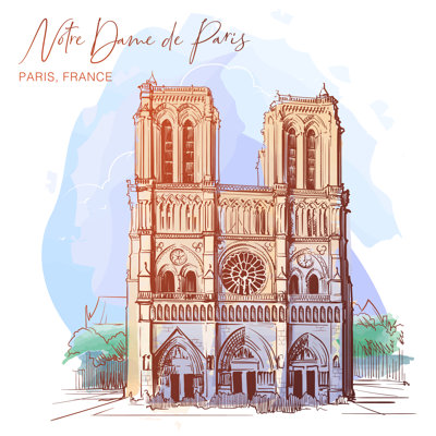 " Notre Dame De Paris Cathedral "
