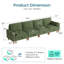 Canapé modulaire rembourré avec rangement Shepardson-133700257-131983563