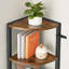 Shreya 129.5cm H x 30cm W Steel Corner Bookcase