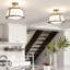Barryknoll Fabric Semi Flush Mount-16292036