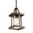 1-Light Mini Lantern Pendant with Rust Dark Gray Finish