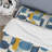 Blue And Yellow Midcentury Geometry - Midcentury Duvet Cover Set-109156639