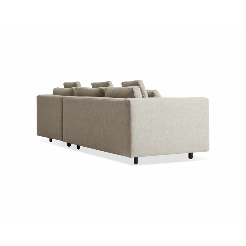 Hands Down Chaise Sectional, Landa Stone, Right Hand Facing