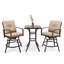 Ensemble bistro pour l'extérieur avec coussins L 24,5 po Silerton