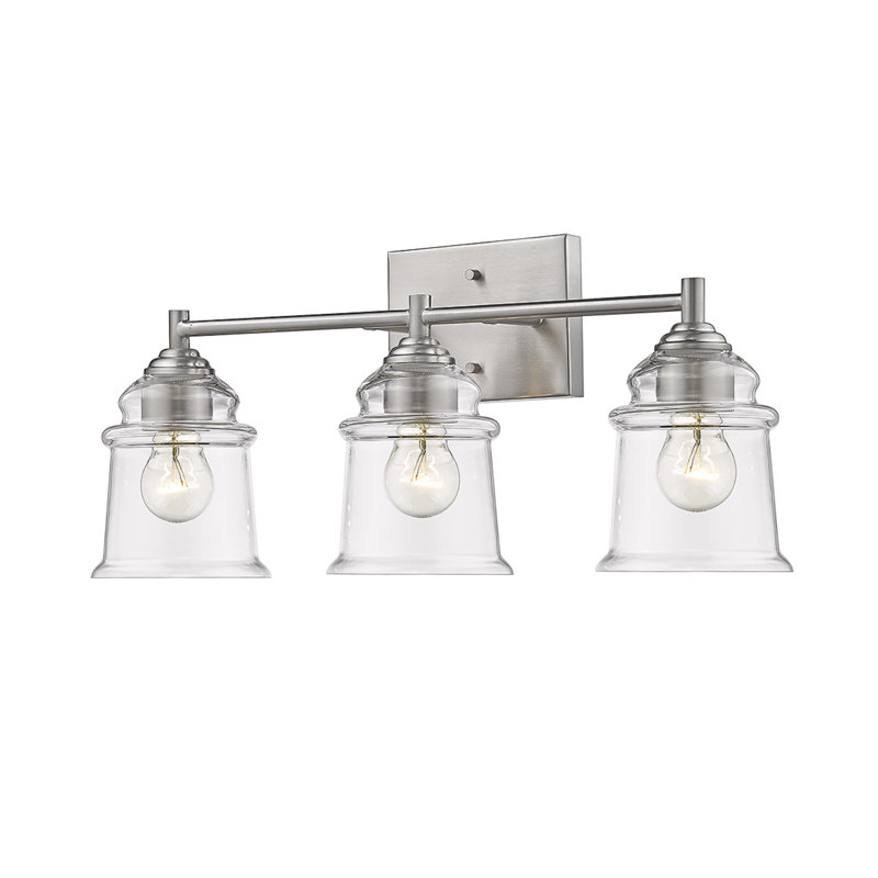 Fleischmanns 3 - Light Dimmable Vanity Light, Satin Nickel