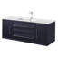 Ensemble de meuble-lavabo mural simple 48 po avec plateau en marbre Milano-1142586992