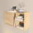 Modern Wall Shelf, Oak Color, 25.6 x 11.8 x 8.7 Inches | 100% Melamine Coated Particle Board, 0.3 Inches Thickness | Scandinavian Geometric Design, Perfect for Home Decor & Organizing Spaces