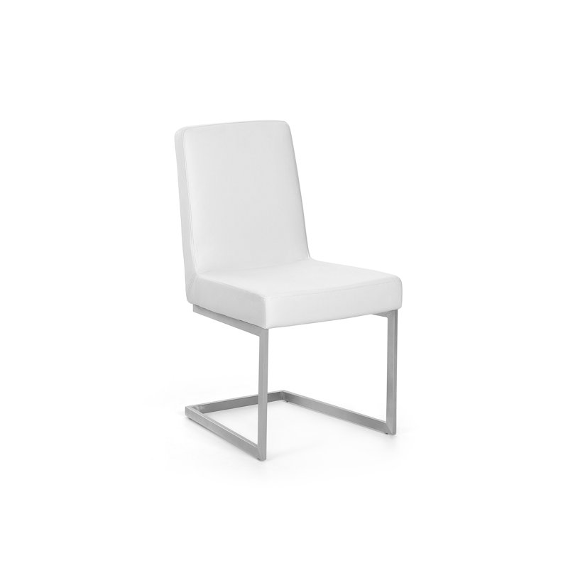 Warre 49.5cm H Upholstered Cantilever Chair, White