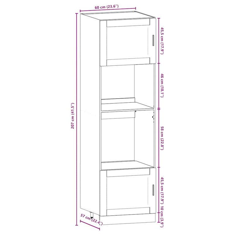 7 Piece Kitchen Cabinet Set Kalmar High Gloss Engineered Wood, White
