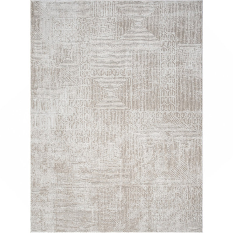 Ivory 5 Ft. 3 In. X 7 Ft. 3 In. Area Rug, Rectangle 5'3" x 7'3"