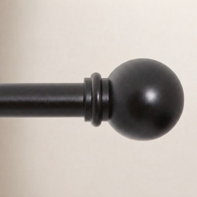 Camptown Ball End Single Curtain Rod