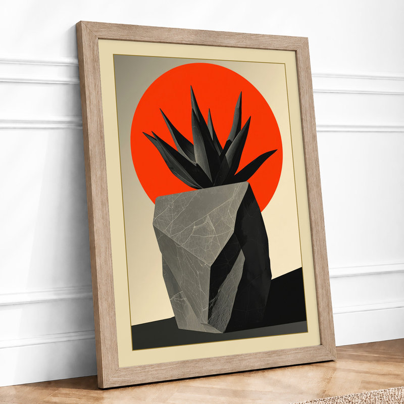 Angular Crown Form Geometric - Print, A1 - 84.1 x 59.4 cm, Oak