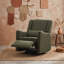Fauteuil inclinable et pivotant moderne avec repose-pieds verrouillable à 3 positions, dossier rembourré moelleux, rotation douce sur 360 °-611860383